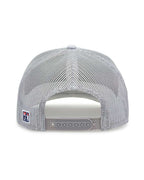 Rear View of Heather Light Grey Everyday Trucker Cap - GB452E