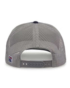 Rear View of Heather Navy Everyday Trucker Cap - GB452E