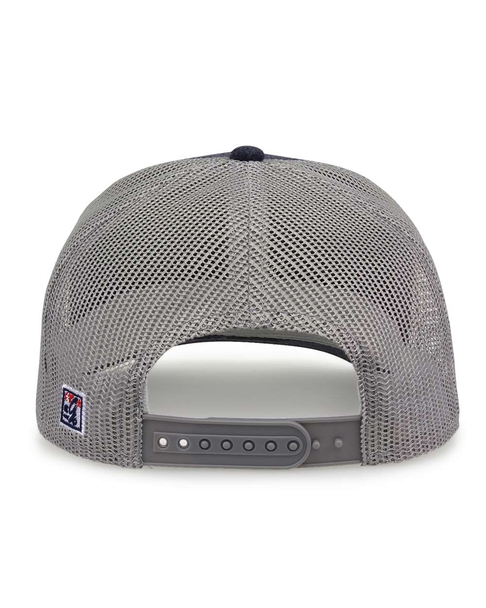 Rear View of Heather Navy Everyday Trucker Cap - GB452E