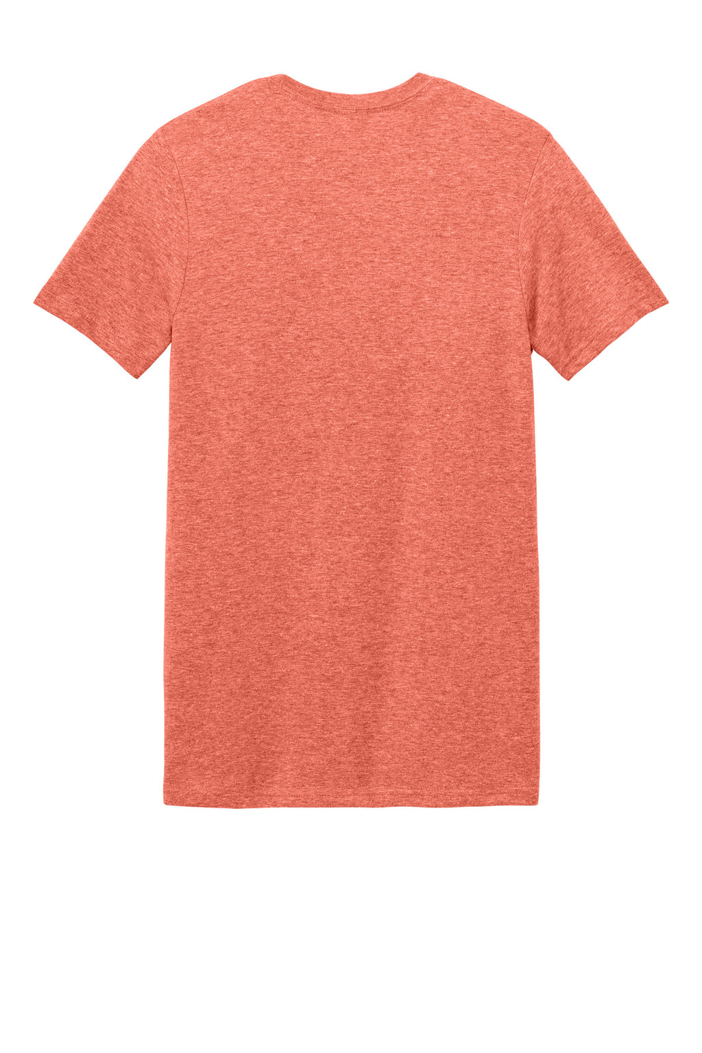 Rear View of Heather Orange Gildan Softstyle T-Shirt. 64000