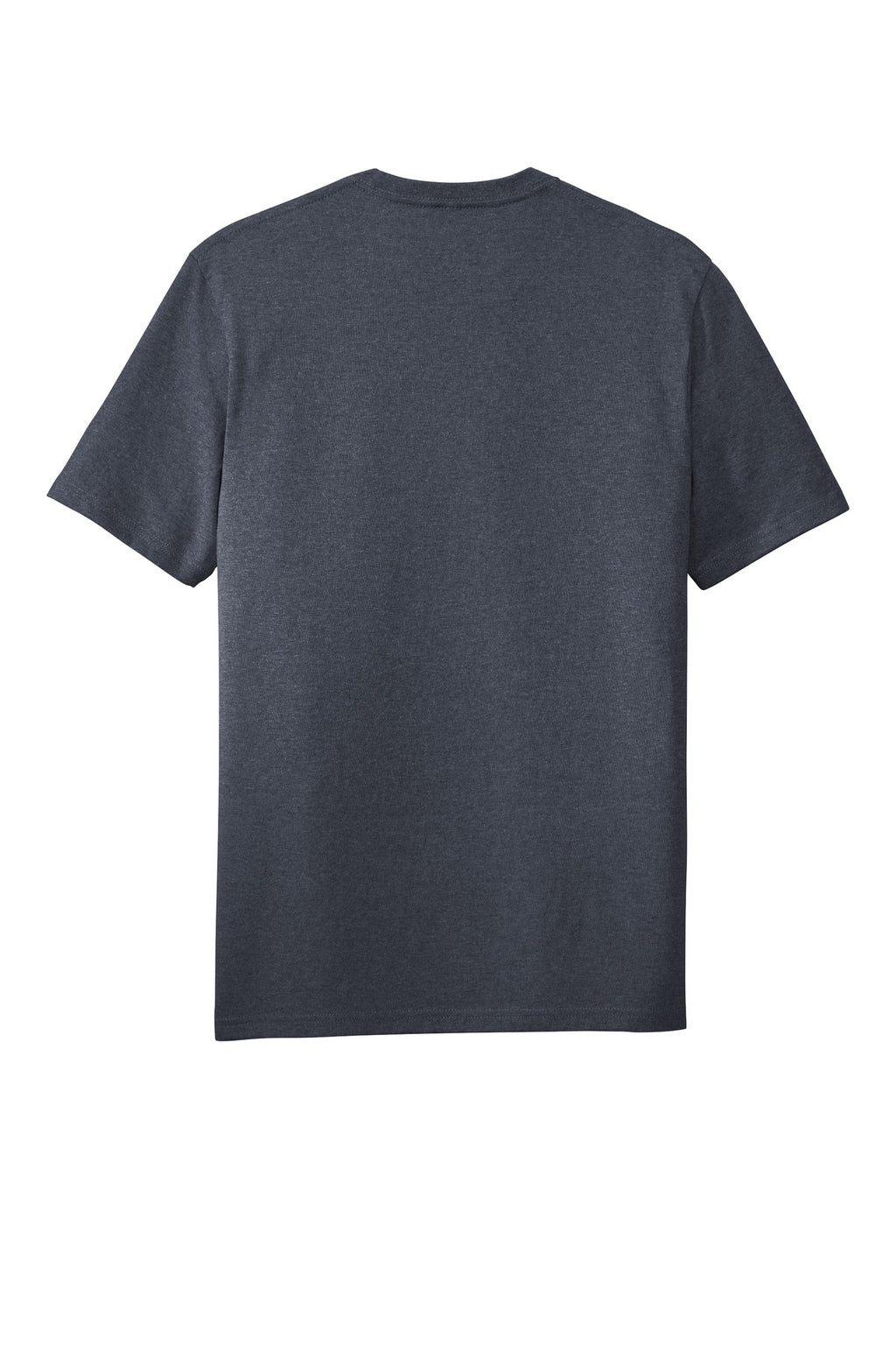 Rear View of Heathered Navy District Re-Tee DT8000