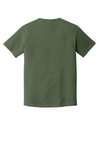 Rear View of Hemp COMFORT COLORS Heavyweight Ring Spun Tee. 1717