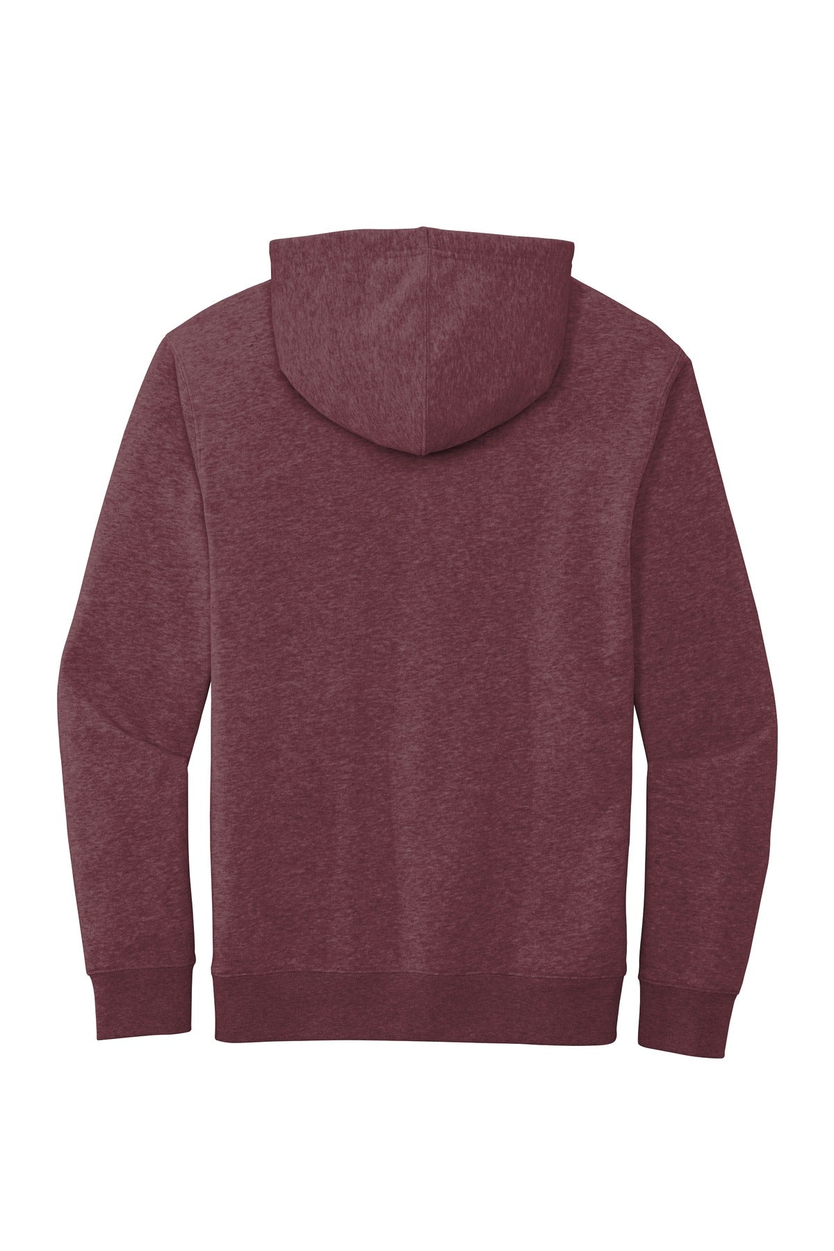 Rear View of Ht Cardinal District V.I.T. Fleece Hoodie DT6100