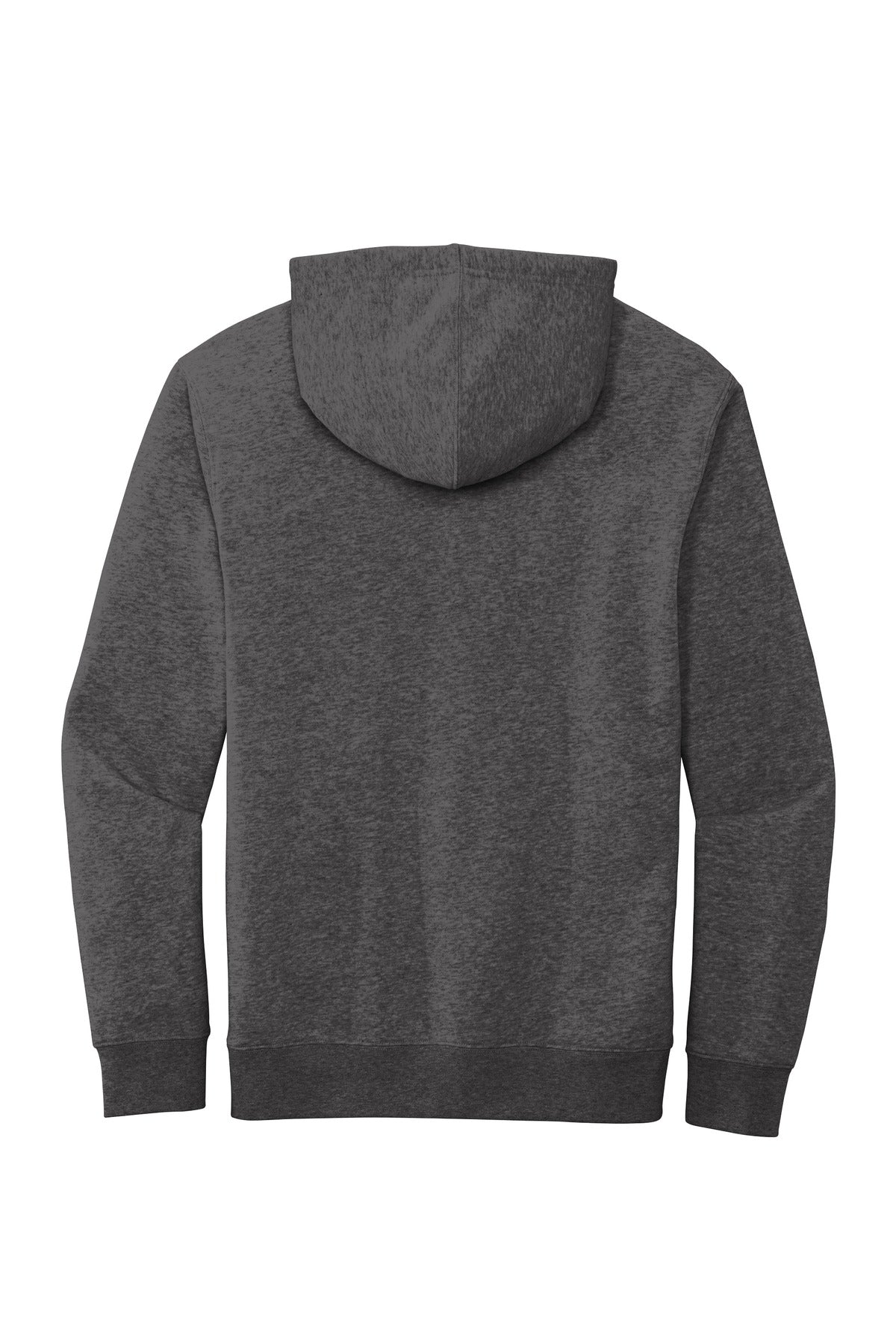 Rear View of Ht Charcoal District V.I.T. Fleece Hoodie DT6100