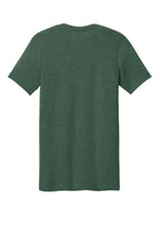 Rear View of Ht Forest BELLA+CANVAS Unisex Heather CVC Short Sleeve Tee. BC3001CVC