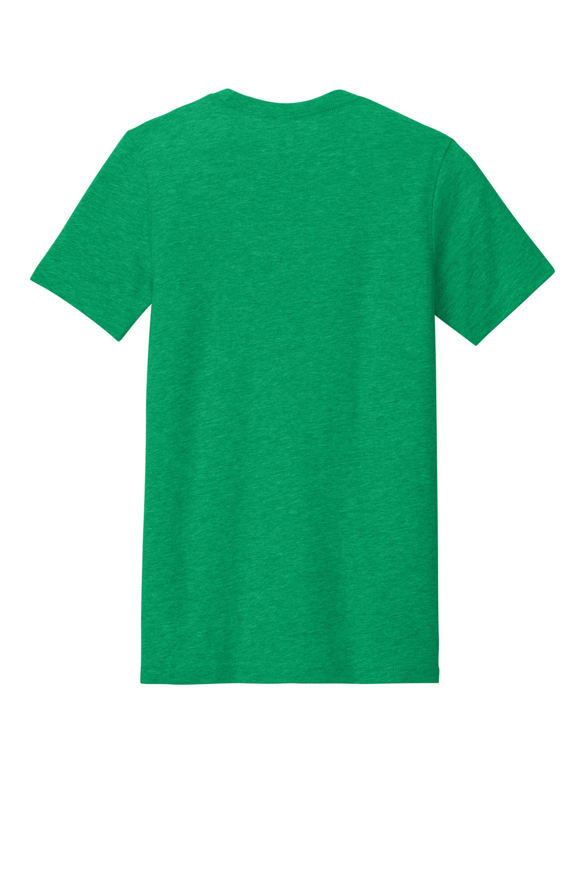 Rear View of Ht Kelly BELLA+CANVAS Unisex Heather CVC Short Sleeve Tee. BC3001CVC