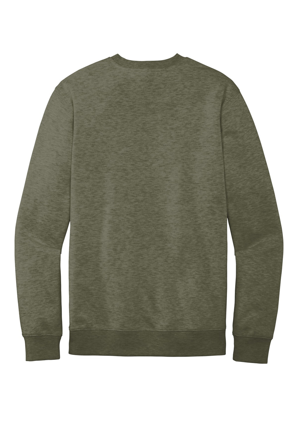 Rear View of Ht Olive District V.I.T. Fleece Crew DT6104