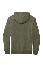 Rear View of Ht Olive District V.I.T. Fleece Hoodie DT6100