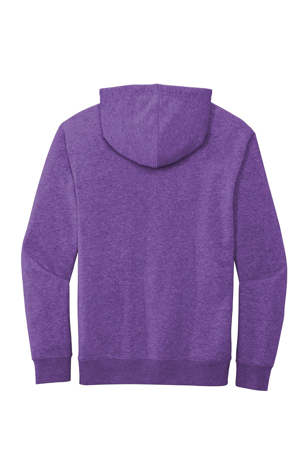 Rear View of Ht Purple District V.I.T. Fleece Hoodie DT6100