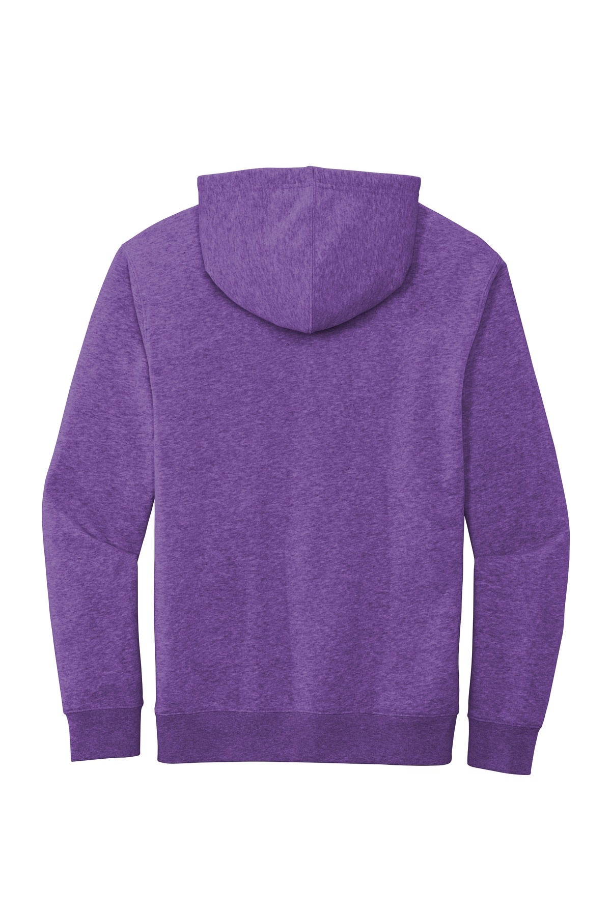 Rear View of Ht Purple District V.I.T. Fleece Hoodie DT6100