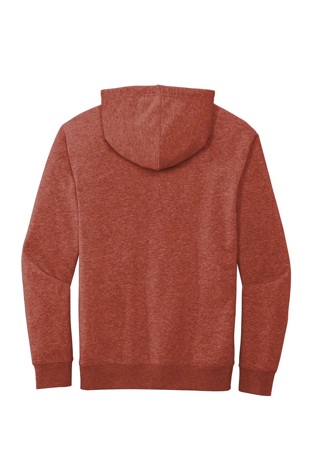 Rear View of Ht Russet District V.I.T. Fleece Hoodie DT6100