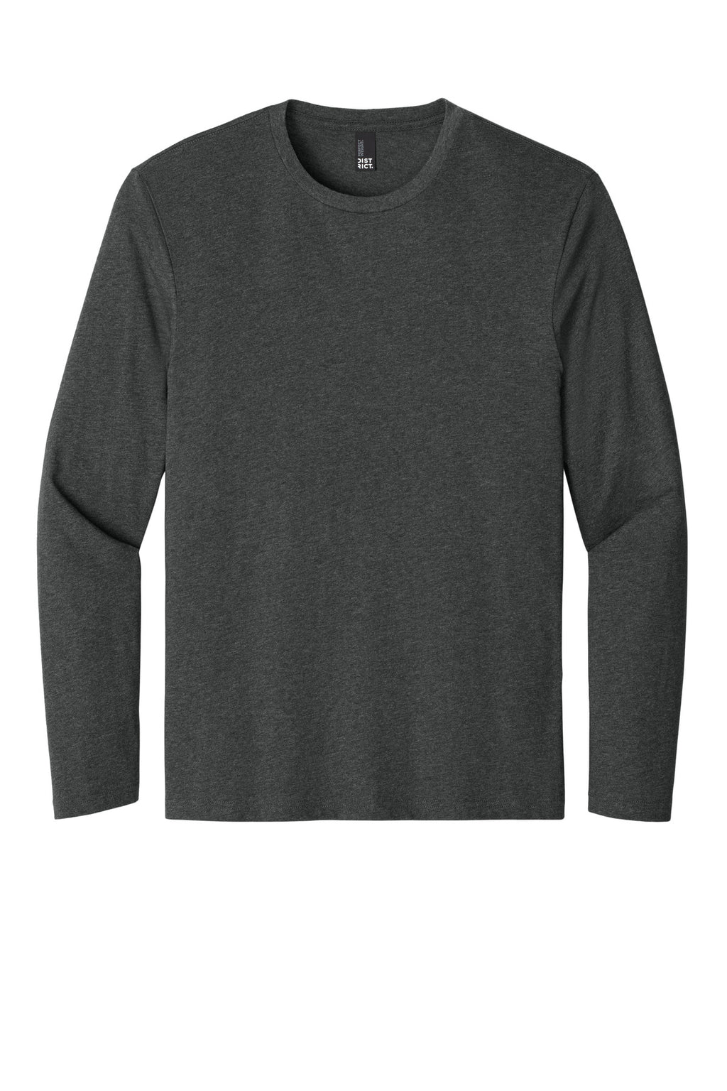 Rear View of HtdChar District Perfect Weight Long Sleeve Tee. DT105