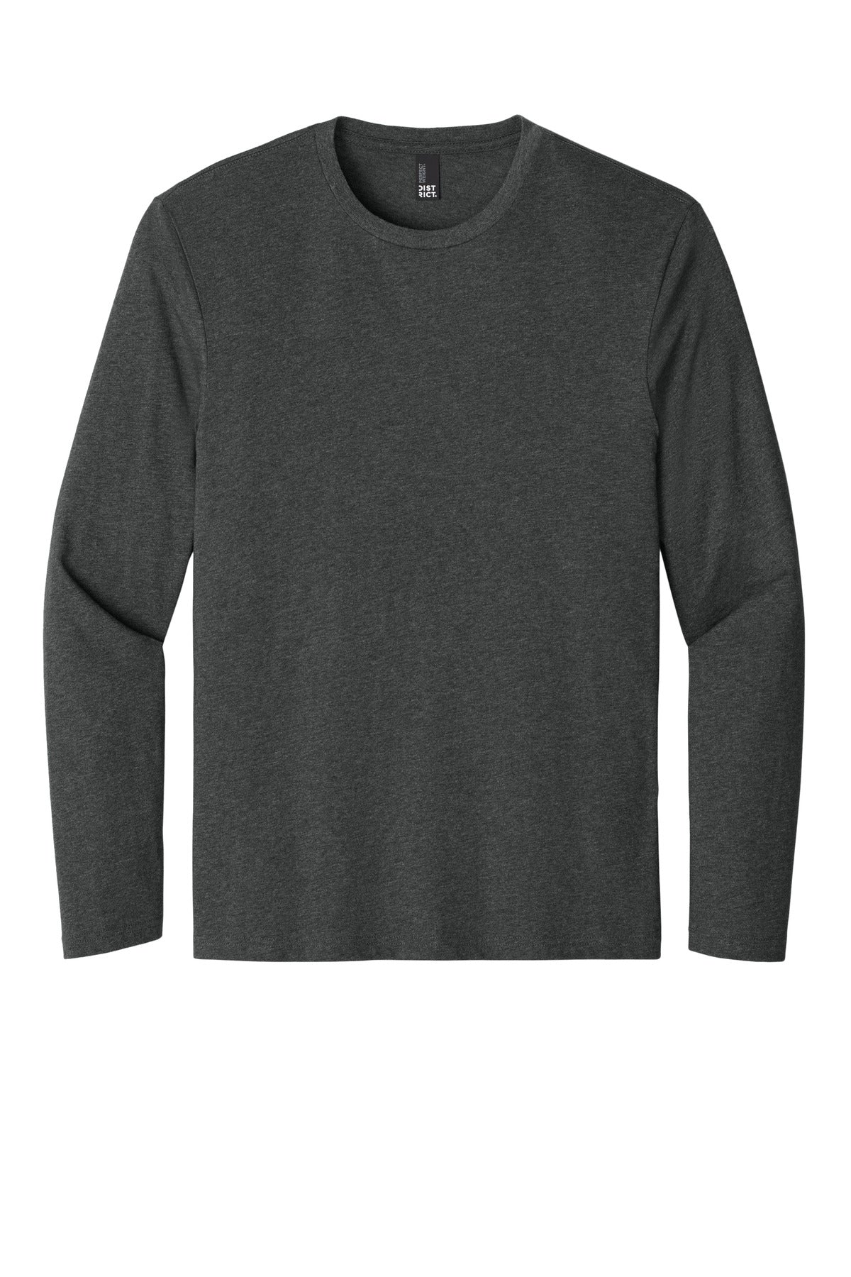 Rear View of HtdChar District Perfect Weight Long Sleeve Tee. DT105