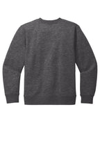 Rear View of HtdChar District Youth V.I.T. Fleece Crew DT6104Y