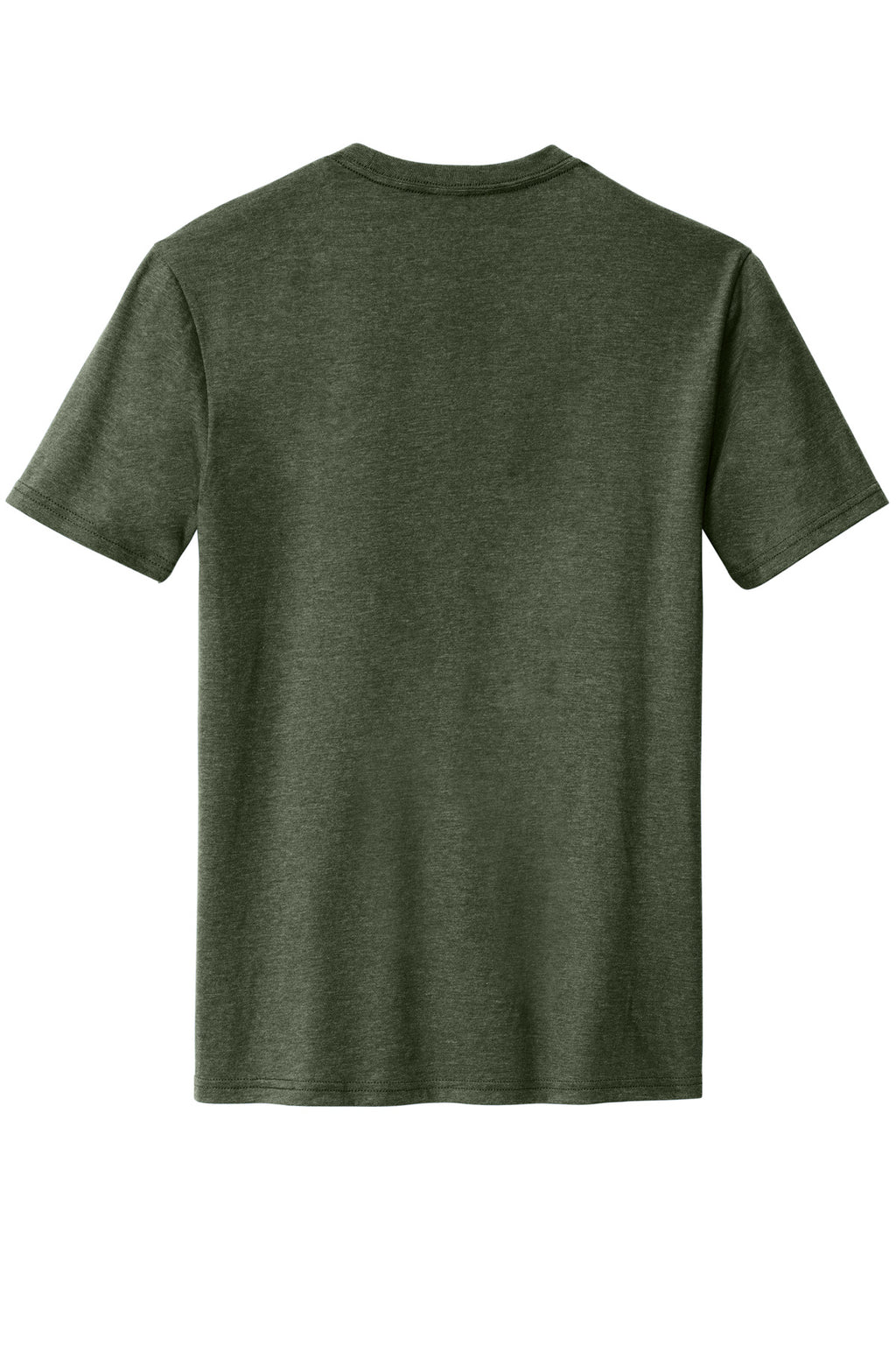 Rear View of HtdForGrn District Perfect Blend CVC Tee. DM108