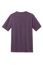 Rear View of Hthr Eggplant District Perfect Blend CVC Tee. DM108