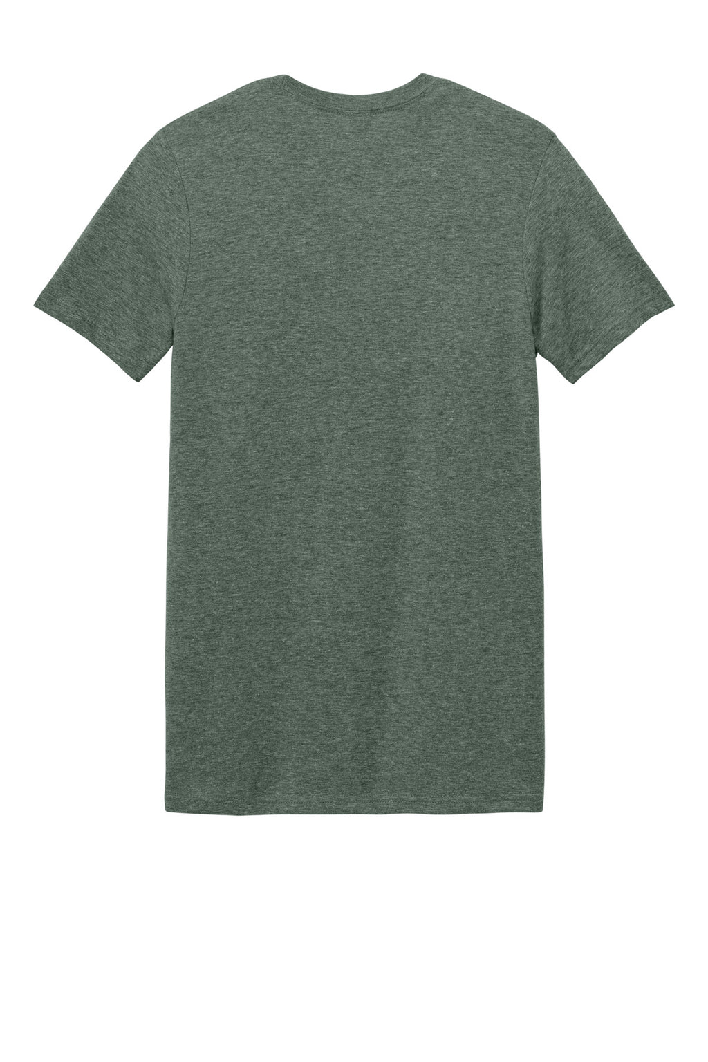 Rear View of Hthr Mltry Grn Gildan Softstyle T-Shirt. 64000