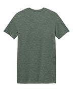 Rear View of Hthr Mltry Grn Gildan Softstyle T-Shirt. 64000