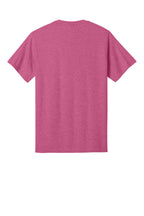 Rear View of Hthr Sangria Port & Co Core Cotton Tee. PC54