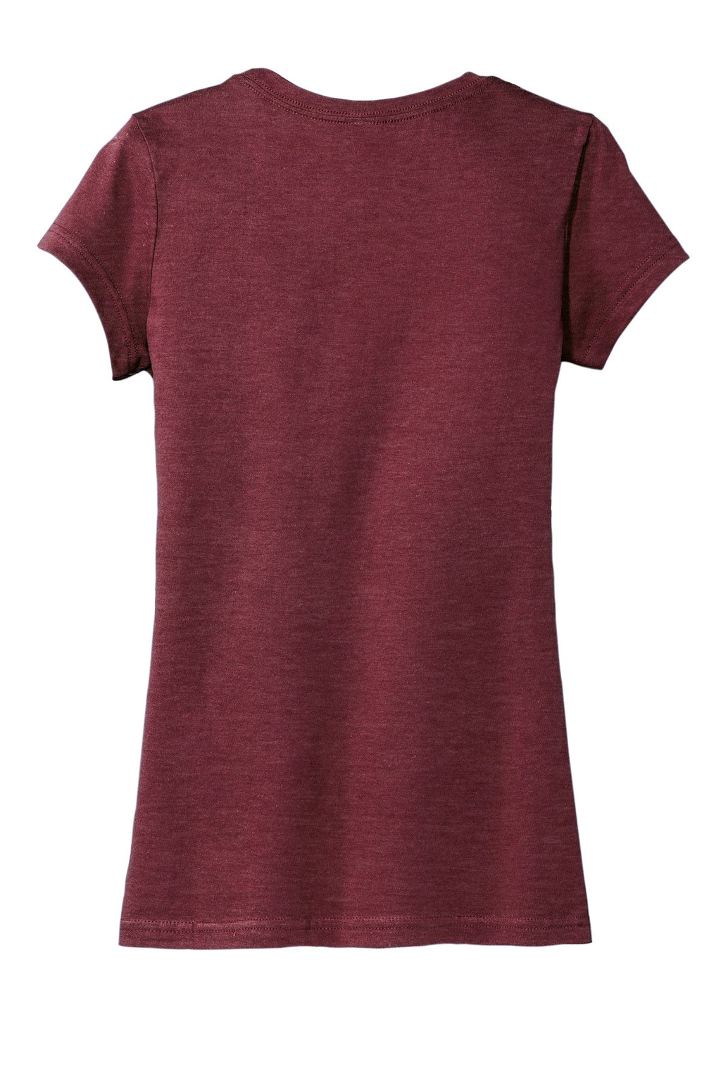 Rear View of Hthrd Cardinal District Women's Fitted Very Important Tee . DT6001