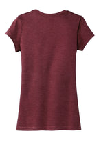 Rear View of Hthrd Cardinal District Women's Fitted Very Important Tee . DT6001