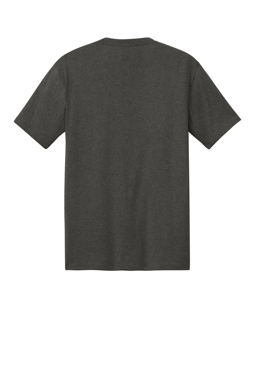 Rear View of Hthrd Charcoal District Perfect Tri Tee. DM130