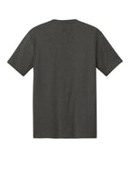 Rear View of Hthrd Charcoal District Perfect Tri Tee. DM130