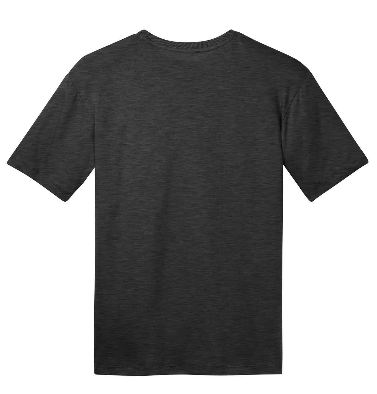 Rear View of Hthrd Charcoal District Perfect Weight Tee. DT104