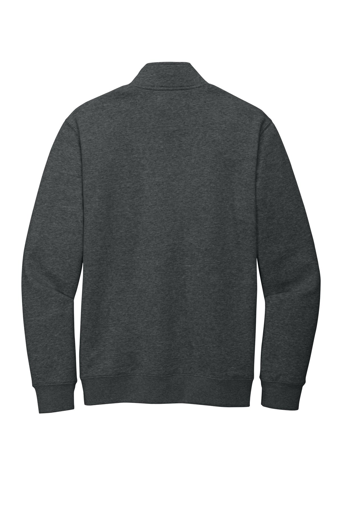Rear View of Hthrd Charcoal District V.I.T. Fleece 1/4-Zip DT6106
