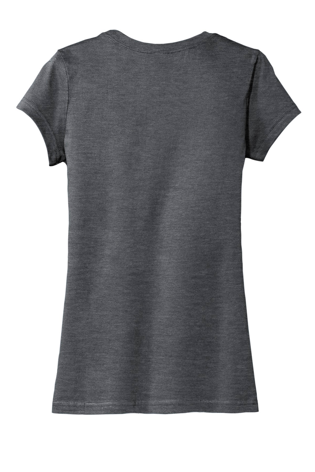Rear View of Hthrd Charcoal District Women's Fitted Very Important Tee . DT6001