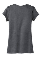 Rear View of Hthrd Charcoal District Women's Fitted Very Important Tee . DT6001