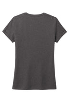 Rear View of Hthrd Charcoal District Women's Perfect Tri Tee. DM130L