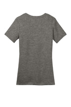 Rear View of Hthrd Charcoal District Women's Perfect Weight Tee. DM104L