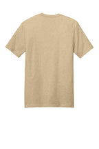 Rear View of Hthrd Latte District Perfect Weight Tee. DT104