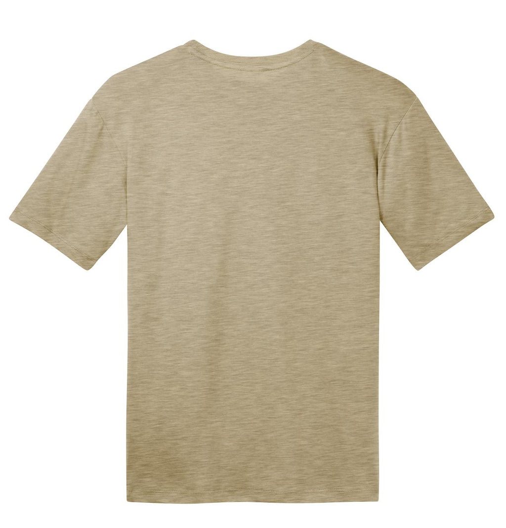 Rear View of Hthrd Latte District Perfect Weight Tee. DT104