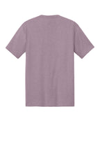 Rear View of Hthrd Lavender District Perfect Tri Tee. DM130