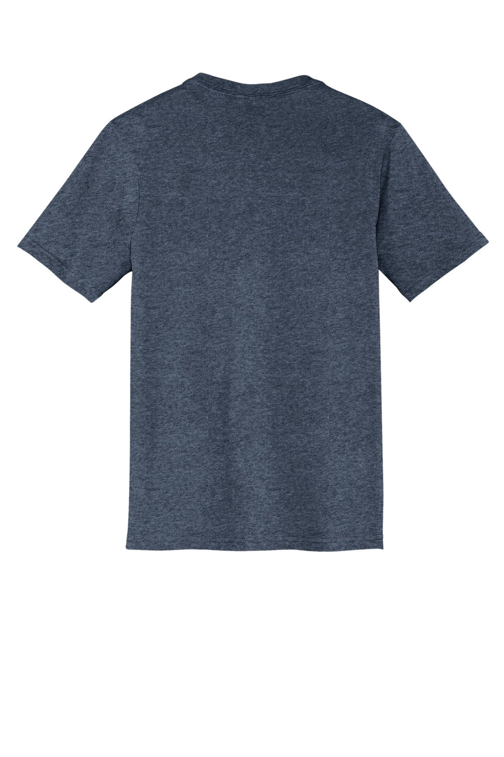 Rear View of Hthrd Navy District Very Important Tee V-Neck. DT6500