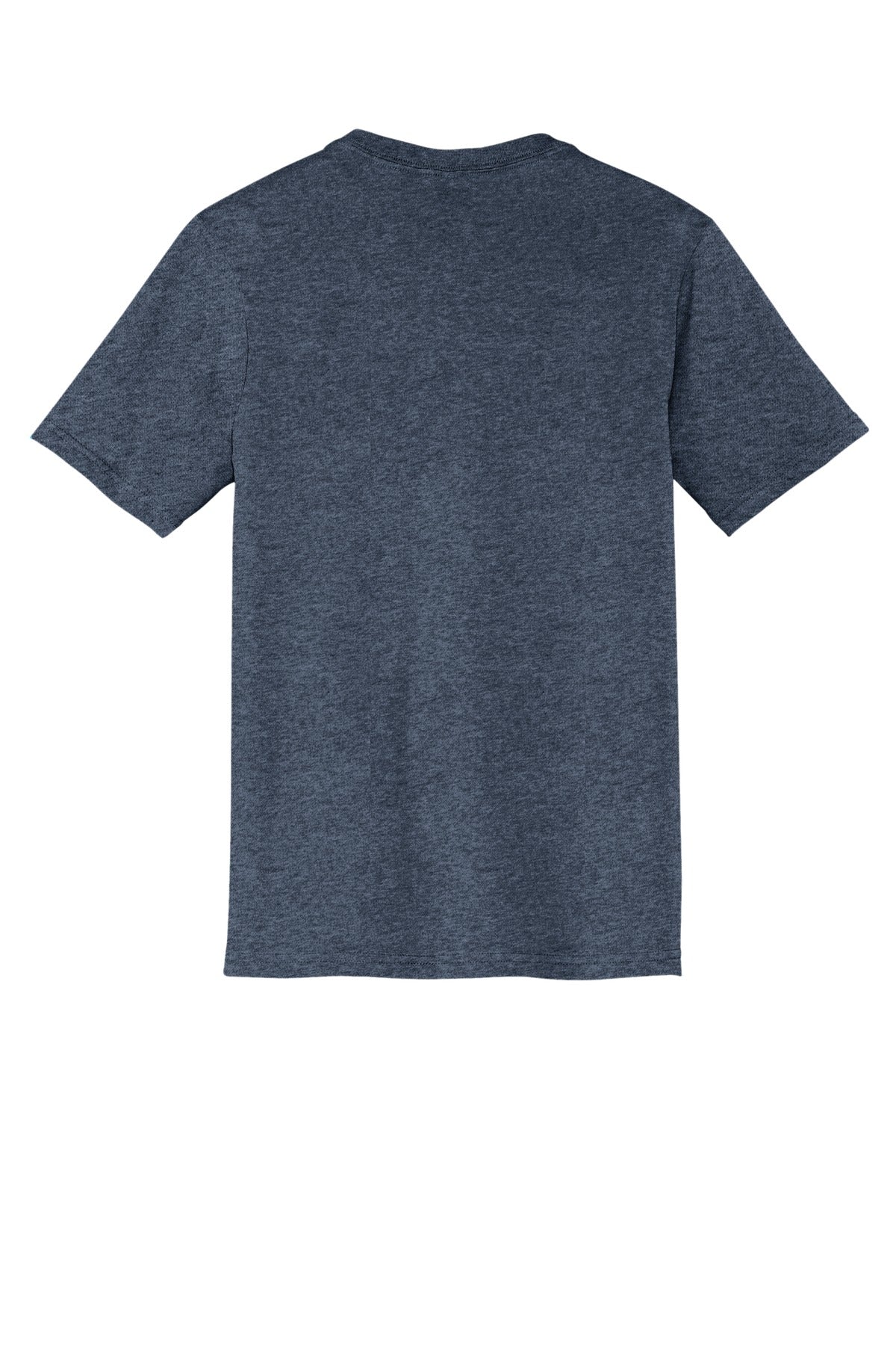 Rear View of Hthrd Navy District Very Important Tee V-Neck. DT6500