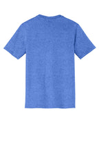 Rear View of Hthrd Royal District Very Important Tee V-Neck. DT6500
