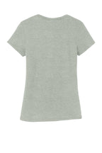 Rear View of HthrdGrey District Women's Perfect Tri Tee. DM130L