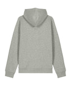 Rear View of HthrGrey Stanley/Stella Unisex Drummer 2.0 Hooded Sweatshirt SXU009
