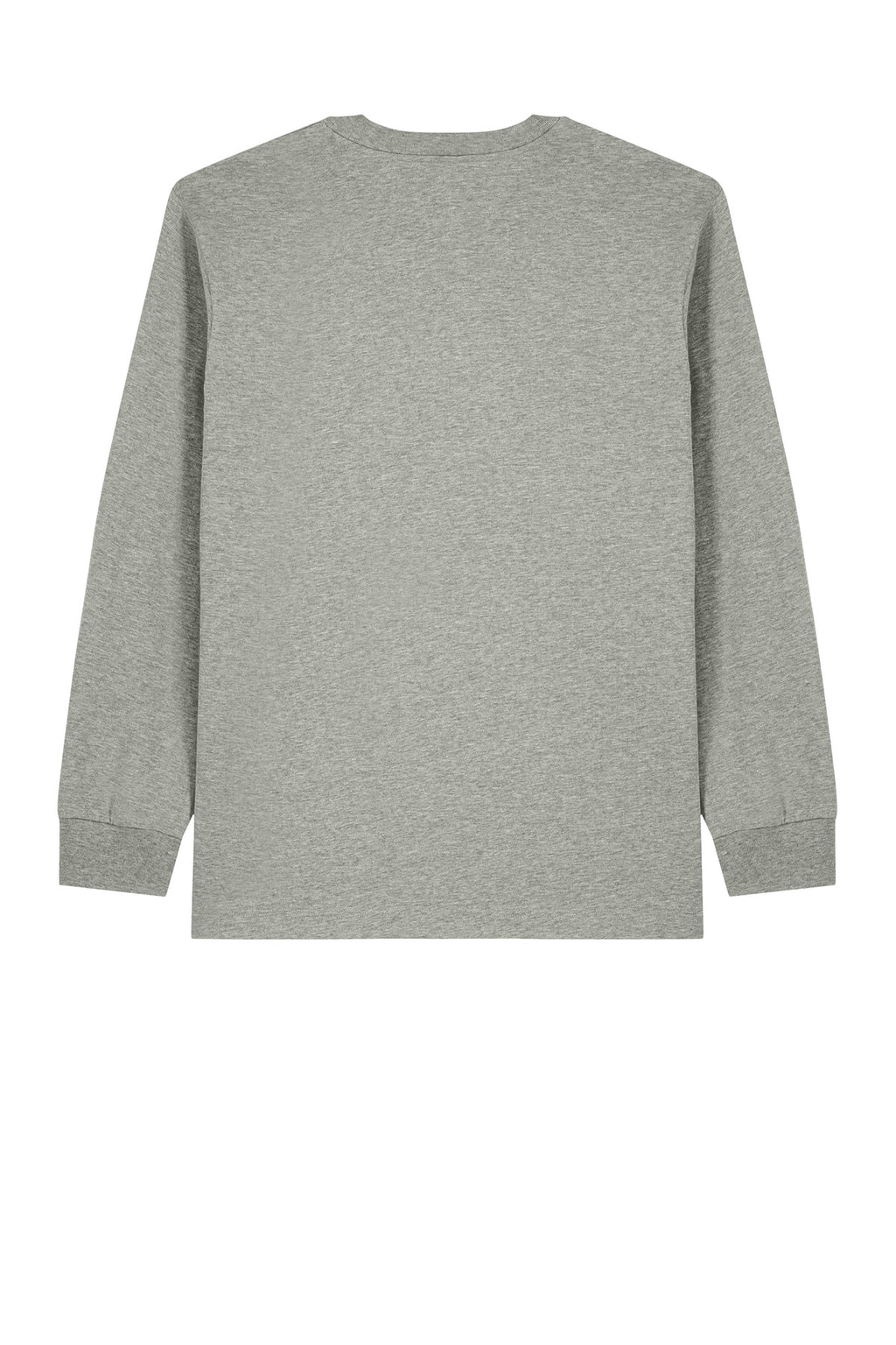 Rear View of HthrGrey Stanley/Stella Unisex Freestyler Heavyweight Long Sleeve Tee SXU023