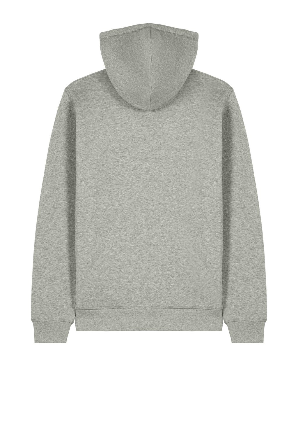Rear View of HthrGrey Stanley/Stella Unisex Mixer Full-Zip Hooded Sweatshirt SXU011
