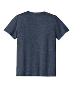 Rear View of HthrNavy Port & Co Youth Easy Cotton Tee PC43Y