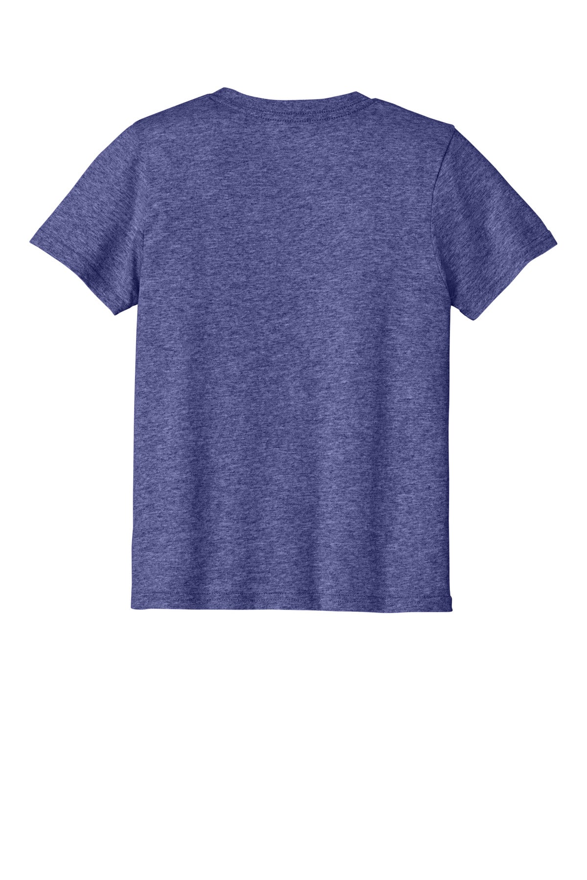 Rear View of HthrPurple Port & Co Youth Easy Cotton Tee PC43Y