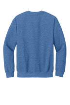 Rear View of HtrDpRoyal Gildan Heavy Blend Crewneck Sweatshirt. 18000
