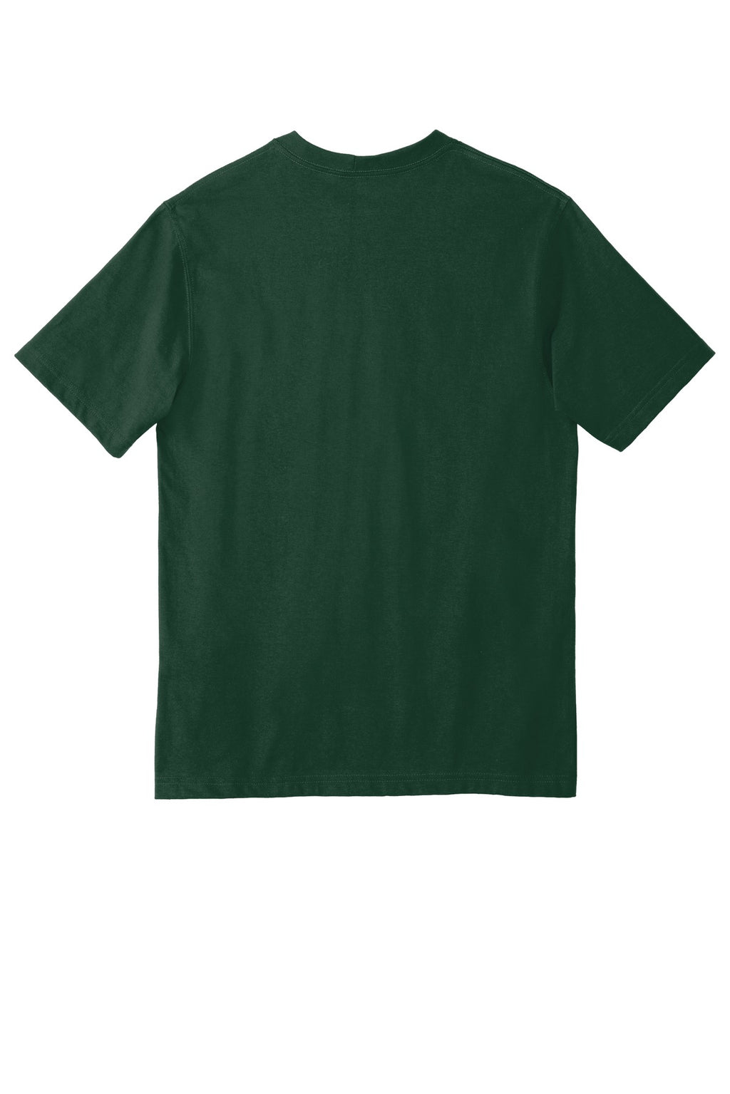 Rear View of Hunter Green Carhartt Workwear Pocket Short Sleeve T-Shirt. CTK87