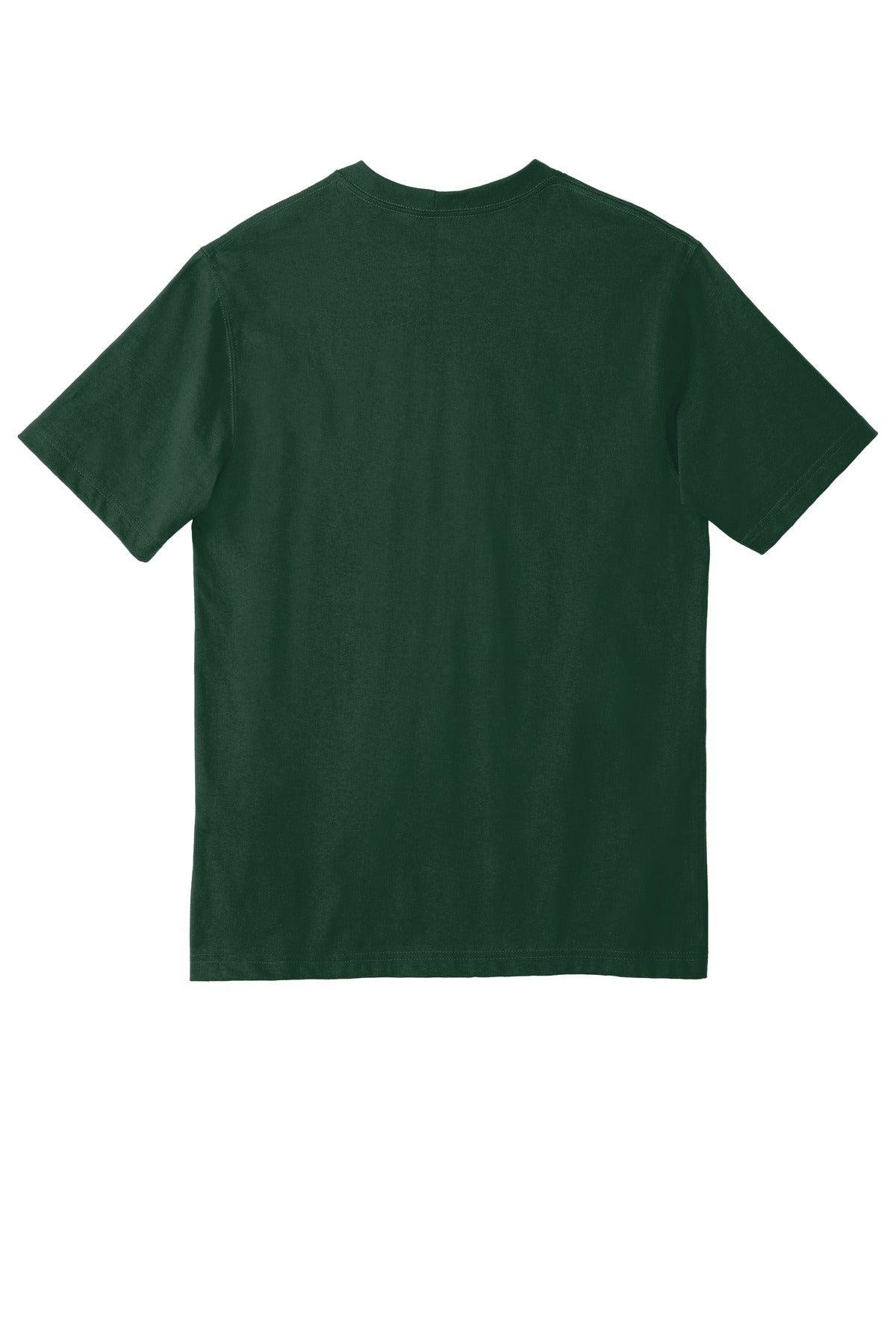 Rear View of Hunter Green Carhartt Workwear Pocket Short Sleeve T-Shirt. CTK87