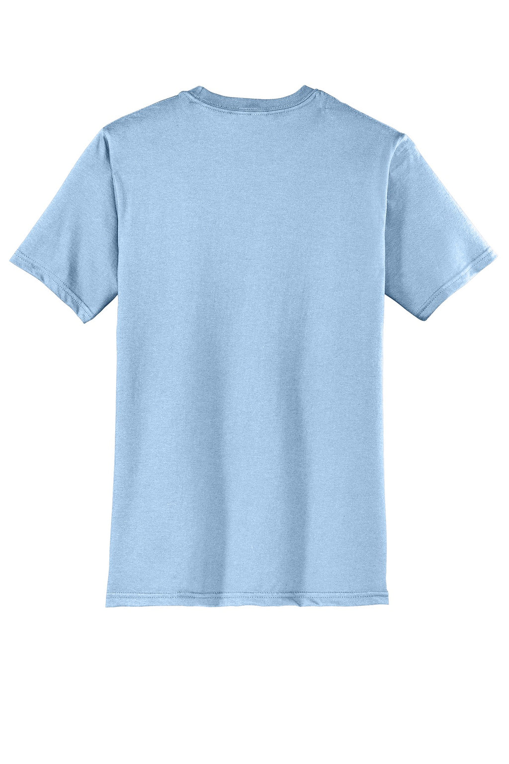 Rear View of Ice Blue District Very Important Tee . DT6000