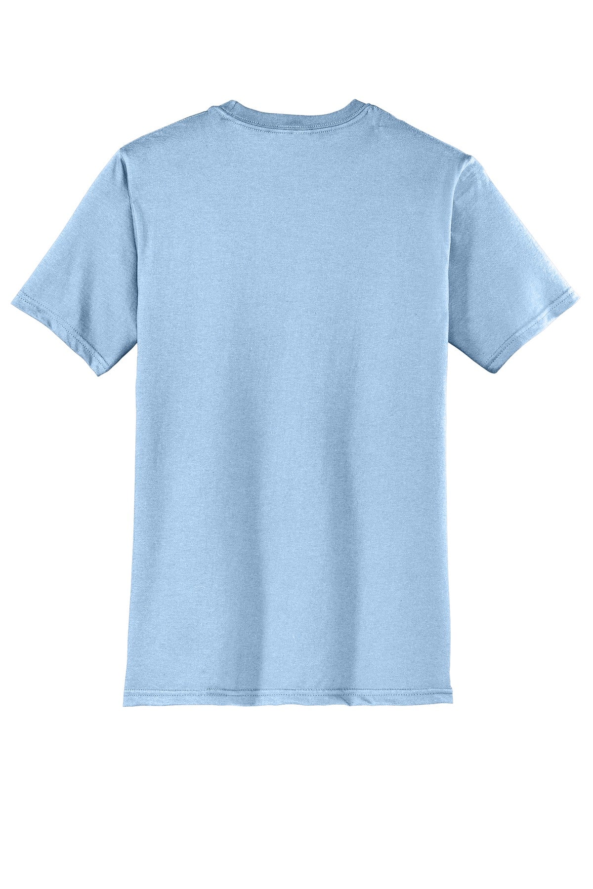 Rear View of Ice Blue District Very Important Tee . DT6000